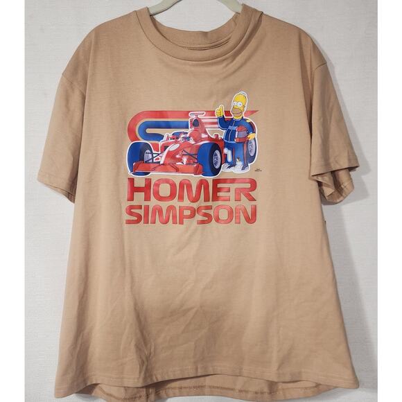 Homer Simpsons racing shirt men's Large NWT - Picture 1 of 6
